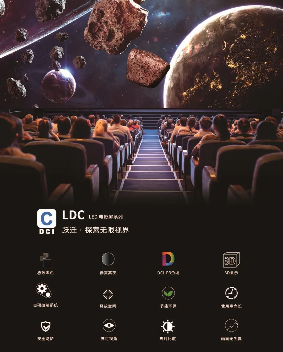 “自研+合作”全面开花，新利luck成业内LED电影屏通过DCI认证最多企业
